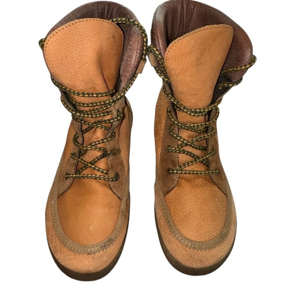 Coolway Leather Wedge Boots with Plaid Detail 9 - Picture 3 of 7